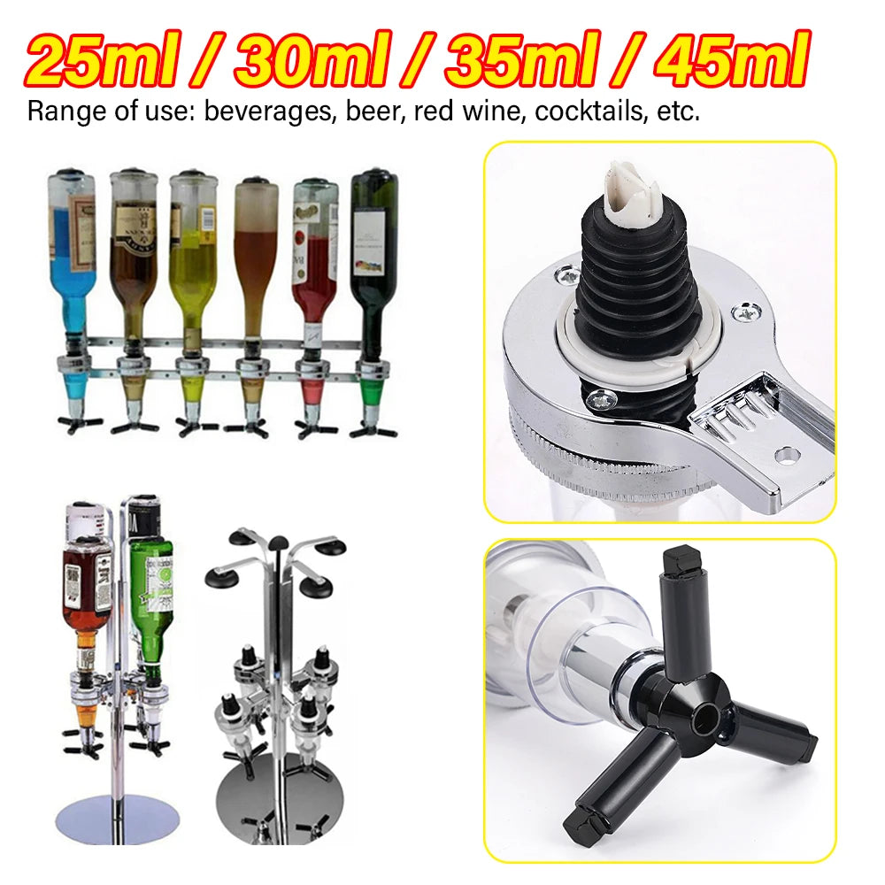 25/30/45ml Bottle Drink Dispenser Wall Mounted Wine Alcohol Liquor Cocktail Beer Dispenser Party Bar Home Pourer Wine Divider