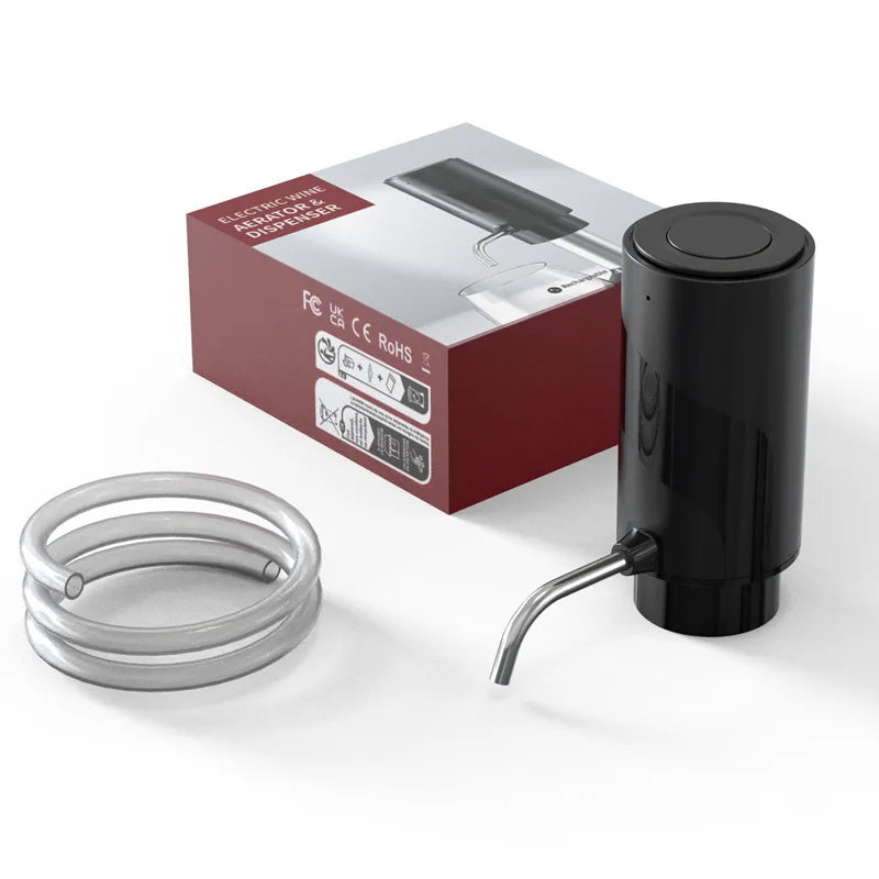 Automatic Wine Aerator Dispenser Rechargeable One Touch Electric Wine Decanter Liquor Dispenser Set Bar Party Wine Accessories