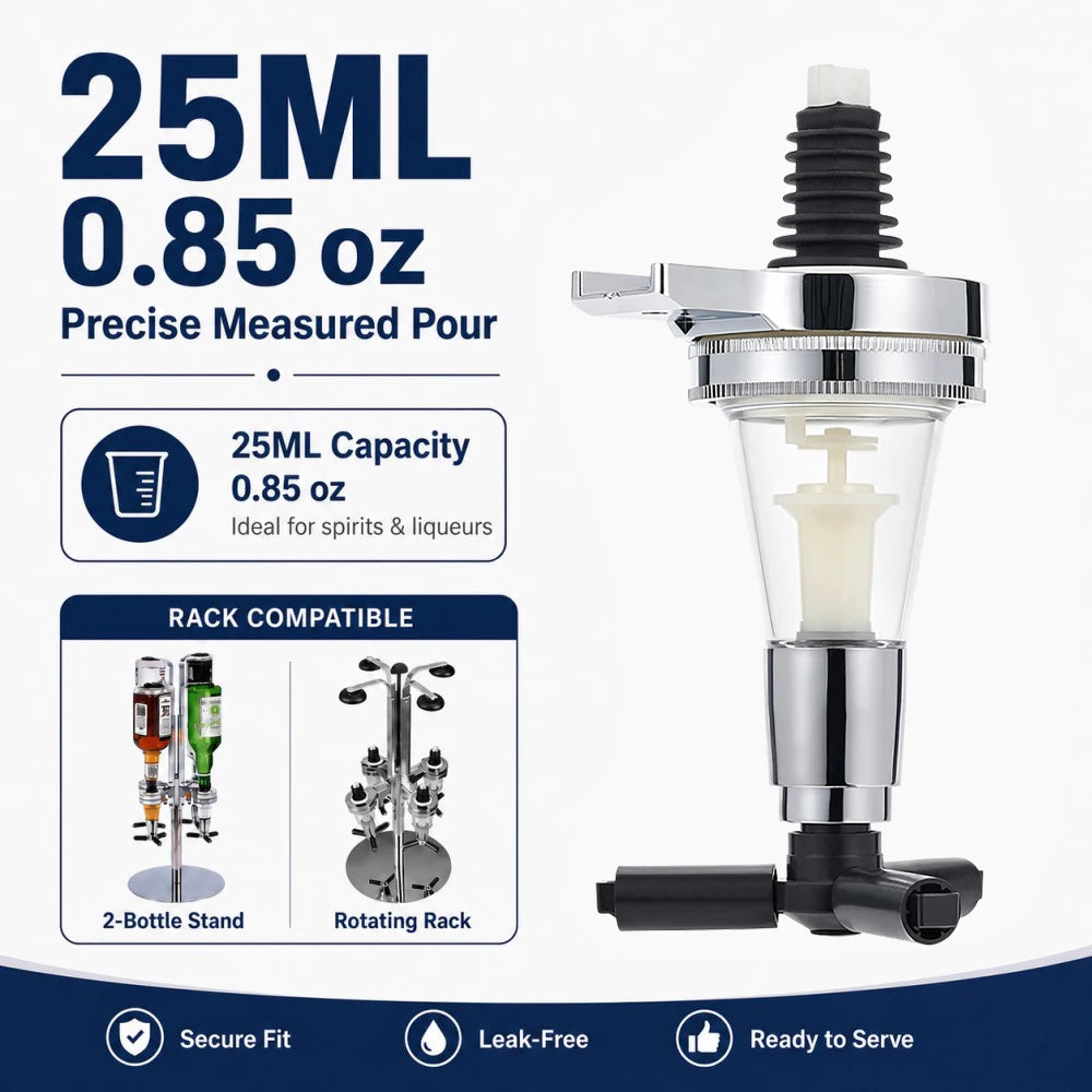 25/30/45ml Bottle Drink Dispenser Wall Mounted Wine Alcohol Liquor Cocktail Beer Dispenser Party Bar Home Pourer Wine Divider