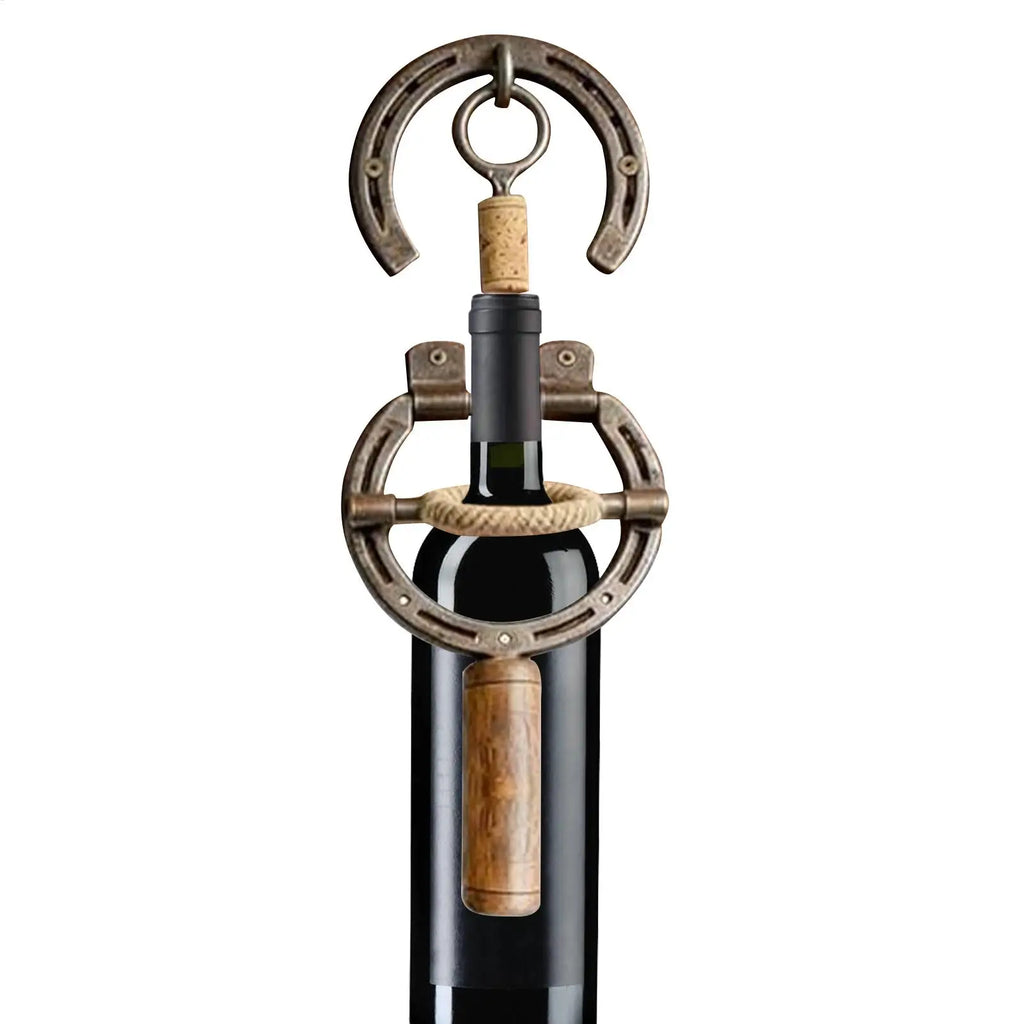 Bottle Opener Horseshoe-Shaped Wall-Mounted Manual Opening Wine Opener for Men Women Seniors Elderly Adults Stocking Stuffer