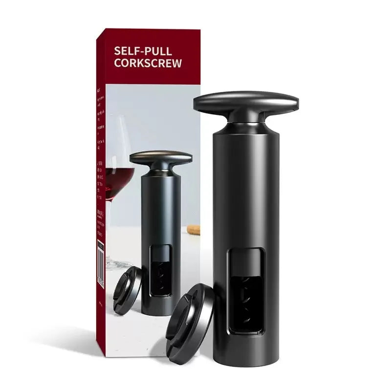 Wine Opener Professional Waiters Corkscrew Wine Bottle Opener with Foil Cutter, Wine Pourer, Wine Stopper & Base For Wine Lover