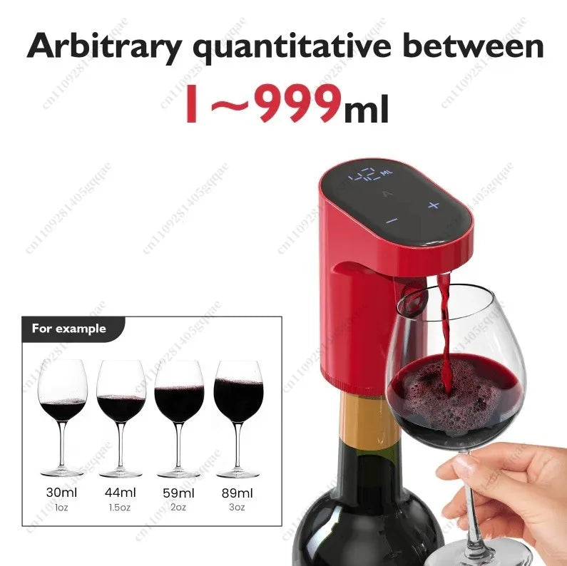 2026 New Portable Mini Automatic Wine Decanter Electric Wine Aerator and Wine Dispenser