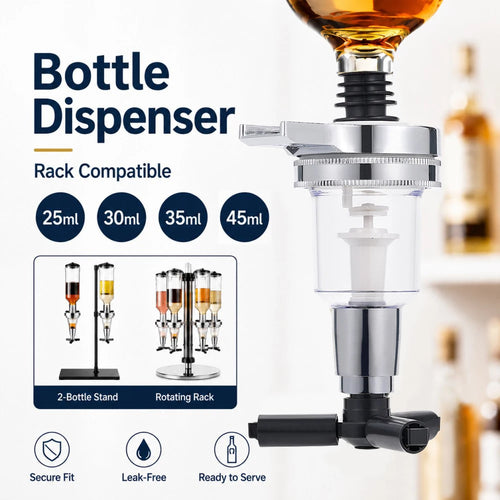 25/30/45ml Bottle Drink Dispenser Wall Mounted Wine Alcohol Liquor Cocktail Beer Dispenser Party Bar Home Pourer Wine Divider