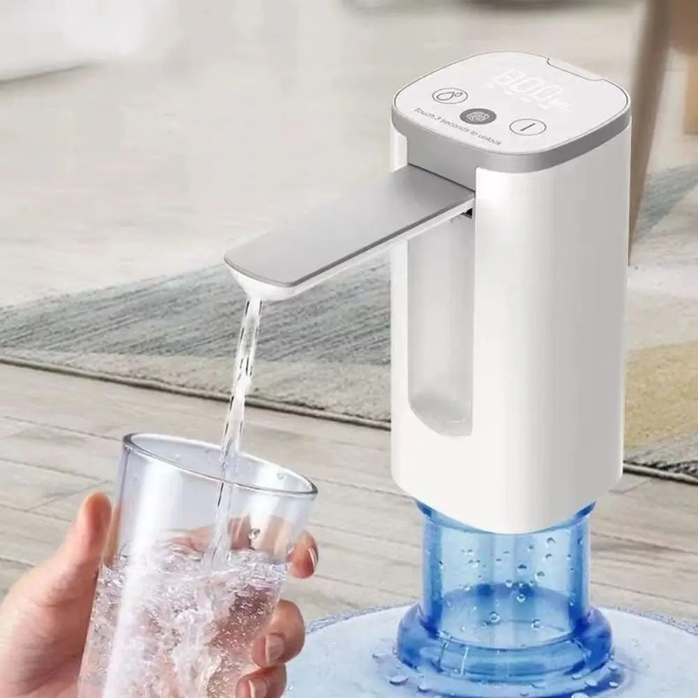 LED Display Water Bottle Pump Foldable Electric Quantitative Wine Dispenser Intelligent Automatic Water Dispenser Drinking