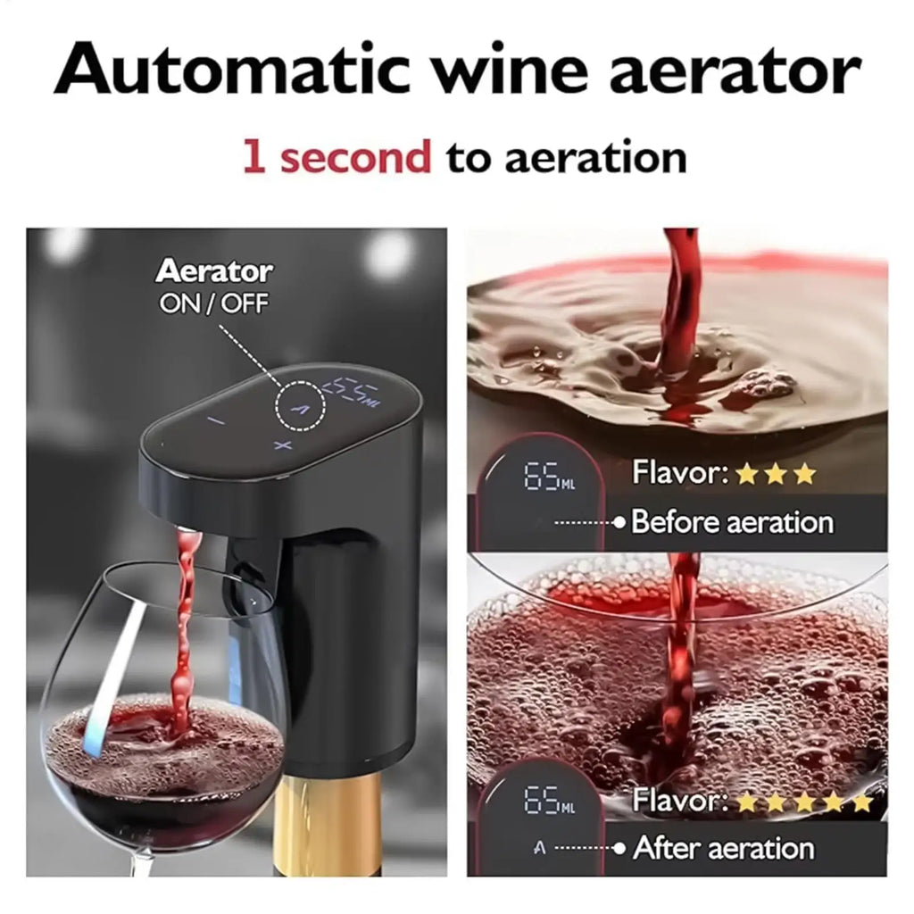 Electric Wine Aerator Dispenser USB Rechargeable Wine Dispenser Whiskey Adjustable Quantity Liquor Wine Pump Wine Accessories