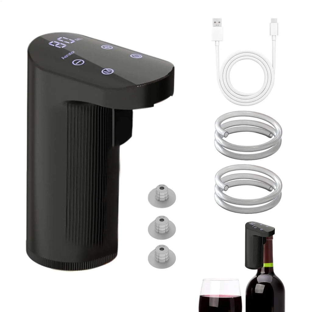 Electric Wine Aerator Dispenser USB Rechargeable Wine Dispenser Whiskey Adjustable Quantity Liquor Wine Pump Wine Accessories